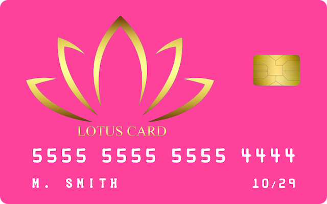 pink lotus card